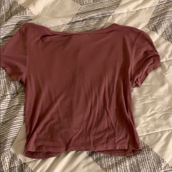 Purple Twisted front shirt - Picture 2 of 2